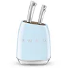 Image de Bloc 6 Couteaux Vintage Bleu Azur Smeg