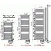 Image de Radiateur FlÃ©che Ã©lectrique blanc L 600 H1658 1000 watts IRSAP