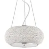 Image de Ideal Lux Pasha' - Suspension Ã 6 Ampoules Au Fini Chrome Avec Cristaux, E14