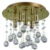 Image de Ideal Lux Moonlight - Petit Plafonnier Ã 5 Ampoules, DorÃ©, G9