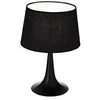 Image de Ideal Lux London - Petite Lampe De Table Ã 1 LumiÃ¨re Noire, E27