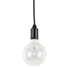 Image de Ideal Lux Edison - Plafonnier Ã 1 Ampoule Noir, E27