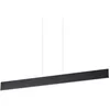 Image de Ideal Lux Desk - Suspension LinÃ©aire Led IntÃ©grÃ©e Au Plafond 1 LumiÃ¨re Noire 3000k