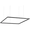 Image de Suspension IntÃ©grÃ©e CarrÃ©e DÃ©corative Noire, 3000k, 51w