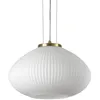 Image de Ideal Lux Plisse Globe Dome Suspension Plafonnier Laiton 35cm