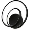 Image de Ideal Lux Oz Applique Murale Led IntÃ©grÃ©e Swirl Dimmable Noir, 3000k