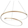Image de Ideal Lux Oz Dimmable Swirl 80cm Plafonnier Led IntÃ©grÃ© Laiton, 3000k