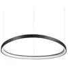 Image de Ideal Lux Gemini Plafonnier Suspendu Led IntÃ©grÃ© Dali 81cm Noir 7600lm 3000k