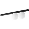 Image de Ideal Lux Binomio Plafonnier Globe Ã 2 LumiÃ¨res Noir