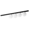 Image de Ideal Lux Binomio Plafonnier Globe Ã 4 LumiÃ¨res Noir