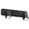 Image de Ideal Lux Rudy Spot De Plafond Double Ã 2 LumiÃ¨res, Noir