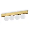 Image de Ideal Lux Ping Pong Plafonnier Globe Ã 4 LumiÃ¨res Laiton 1000lm 3000k
