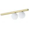 Image de Ideal Lux Binomio Plafonnier Globe Ã 2 LumiÃ¨res Laiton