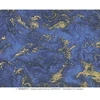 Image de Papier Italien 50 x 70 cm 85 g/m² Marbré bleu et or