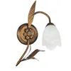 Image de Onli Sonia Applique Murale Design Fleur, Abat-Jour En Verre