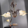 Image de Lampe Ã Poser Lucrezia Bronze Avec Abat-Jour Fleur