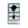 Image de Glem GT32WH - Table de cuisson au gaz - 2 plaques de cuisson - Niche - largeur : 26.5 cm - profondeur : 48 cm - sans cadre - blanc