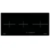 Image de Airlux ATI83BK - Table de cuisson Ã  induction - 3 plaques de cuisson - Niche - largeur : 76 cm - profondeur : 34 cm - sans cadre - verre noir