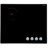 Image de Airlux AV647HBK - Table de cuisson gaz et électrique - 4 plaques de cuisson - Niche - largeur : 55 cm - profondeur : 47 cm - verre noir