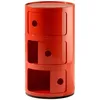 Image de KARTELL table de chevet COMPONIBILI Ã  trois Ã©lÃ©ments (Rouge - ABS)