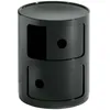 Image de KARTELL table de chevet COMPONIBILI Ã  deux Ã©lÃ©ments (Noir - ABS)
