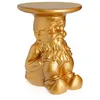 Image de Kartell Tabouret Table Basse Gnomes (Napoleon Or - Peinture Thermoplastique)