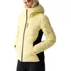 Image de Colmar - Veste de ski chaude et imperméable - Ladies Ski Down Jacket Vanilla Black pour Femme en Softshell - Taille 40 FR - Jaune