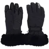 Image de Colmar - Gants de ski imperméables - Ladies Gloves Fur Black pour Femme en Nylon - Taille M - Noir