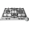 Image de Hotpoint Ariston PCN 641 T/IX/HA - Table de cuisson au gaz - 4 plaques de cuisson - Niche - largeur : 55.5 cm - profondeur : 47.5 cm - argent - acier inoxydable