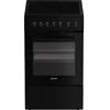 Image de Cuisinière Indesit I5V3PCB noire 50 cm, 4 plaques vitrocéramiques, four 65 L