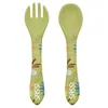 Image de Couverts En Silicone Cracky Le Dinosaure