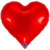 Image de BALLON ALUMINIUM CÂUR BOMBÃ 46CM ROUGE