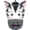 Image de BALLON ALU TÃTE DE ZÃBRE 74CM