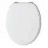 Image de ABATTANT WC UNIVERSELLE BLANC POUR WC EN BOIS LAQUÃ