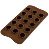 Image de Moule En Silicone Pour 15 Chocoflame De 2.7 Cm