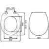Image de ABATTANT POUR WC EN PVC BLANC POUR WC SUSPENDU ET AU SOL CIPRO