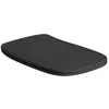 Image de ABATTANT DE TOILETTES THERMODURCISSABLE NOIR MAT  MOZART