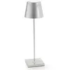 Image de Lampe Table Led Poldina Batterie, Mobile, ArgentÃ©