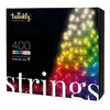 Image de Twinkly Strings ? Guirlande Lumineuse Ã Led ContrÃ´lÃ©e Par Application Avec 400 Led Rvb + W- 32 MÃ¨tres. Fil Noir. IntÃ©rieur Et ExtÃ©rieur-Twinkly
