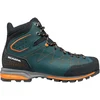 Image de Scarpa - Chaussures de trekking et d'alpinisme en GORE-TEX® - Zodiac Trek GTX Petrol Rust Orange pour Homme en Cuir - Taille 44.5 - Bleu