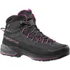 Image de La Sportiva - Chaussures d'approche en GORE-TEX® - TX4 Evo Mid Woman GTX Carbon/Springtime pour Femme en Cuir - Taille 38,5 - Noir