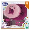 Image de Coffret Repas (Ensemble Assiettes + Tasse Perfect + Premiers Couverts) - Rose