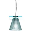 Image de Kartell Lampe Ã Suspension Light-Air (Version SculptÃ© Bleu - TechnopolymÃ¨re Thermoplastique Transparent)