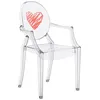 Image de KARTELL KIDS chaise pour enfants LOU LOU GHOST (Tranparent / CÂur - Polycarbonate transparent)