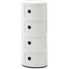 Image de KARTELL table de chevet COMPONIBILI Ã  quatre Ã©lÃ©ments (Blanc - ABS)