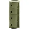 Image de KARTELL table de chevet COMPONIBILI Ã  quatre Ã©lÃ©ments (Vert - ABS)