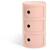 Image de KARTELL table de chevet COMPONIBILI Ã  trois Ã©lÃ©ments BIO (Rose - bioplastique)