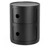 Image de Kartell - Rangement Componibili 2 compartiments Mat - Noir