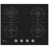 Image de Candy CDK6KB Plaque de cuisson Gaz sur verre, 4 zones, Noir, VERRE TREMPE