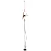 Image de Flos Lampe Ã Suspension Parentesi D Avec Variateur (Rouge - Acier / ÃlastomÃ¨re)